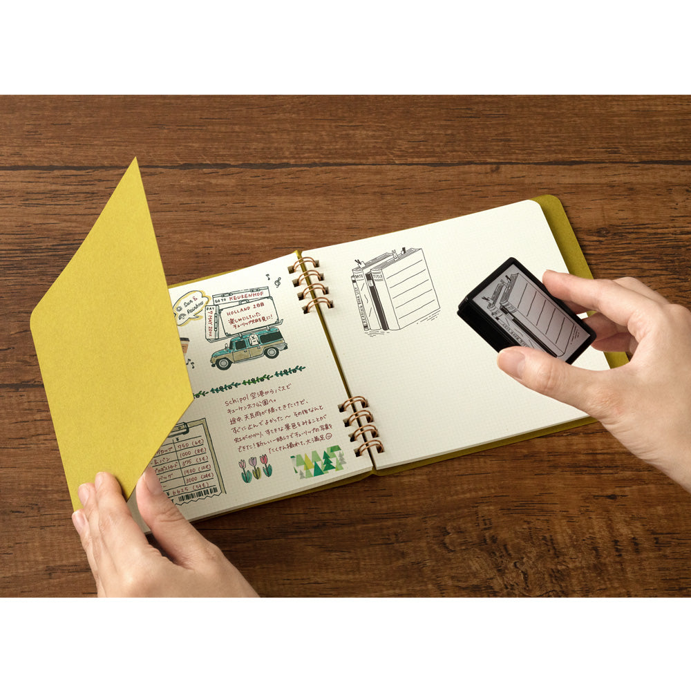 Notebook for Paintable Stamp - Jaune moutarde
