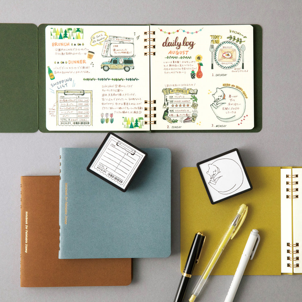 Notebook for Paintable Stamp - Bleu Gris