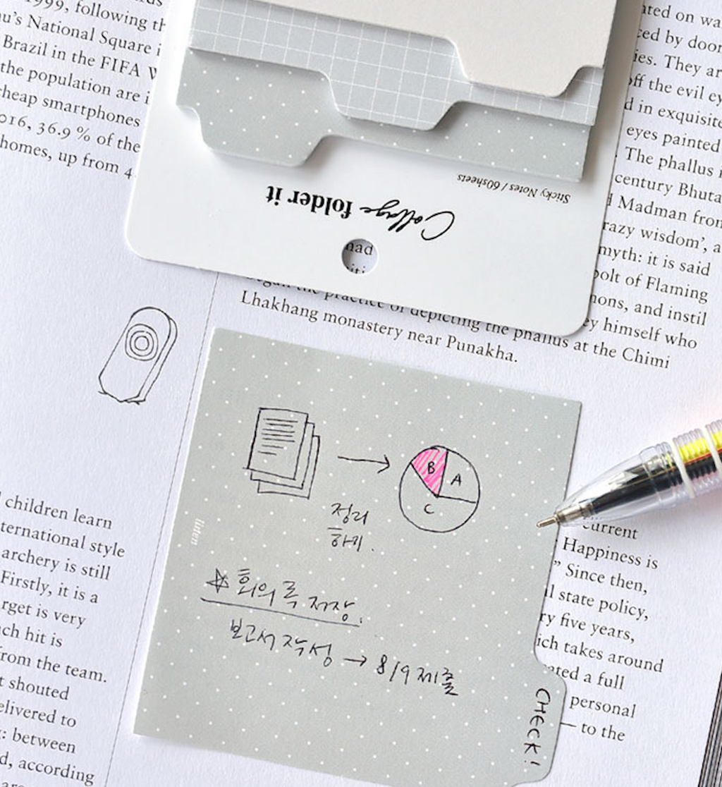 Sticky collage folder it - Gris
