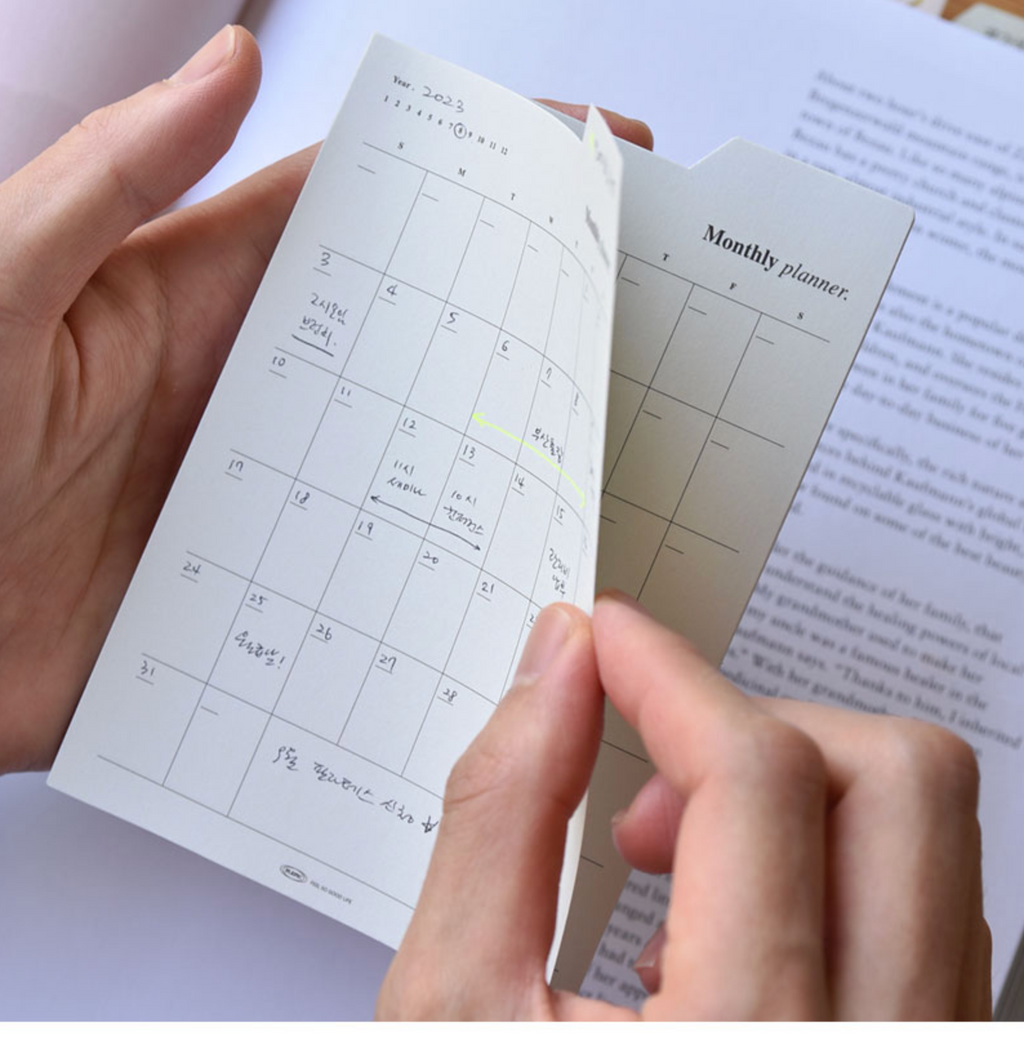 Sticky Index Planner - Monthly