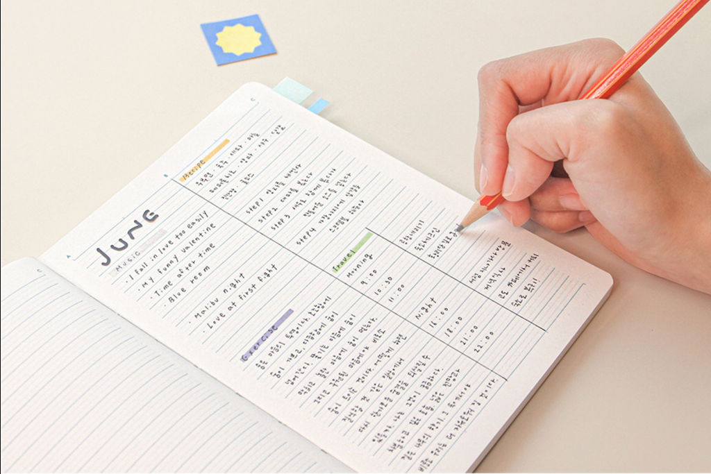 Carnet de note - Edit notebook - Line - Bleu