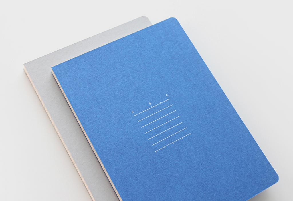 Carnet de note - Edit notebook - Line - Bleu