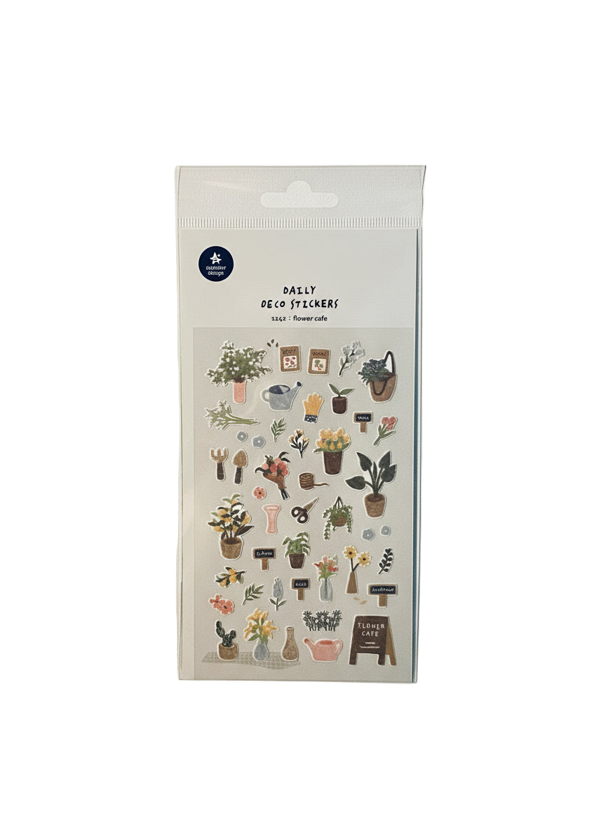 Stickers - Daily déco - Flower café - 1142