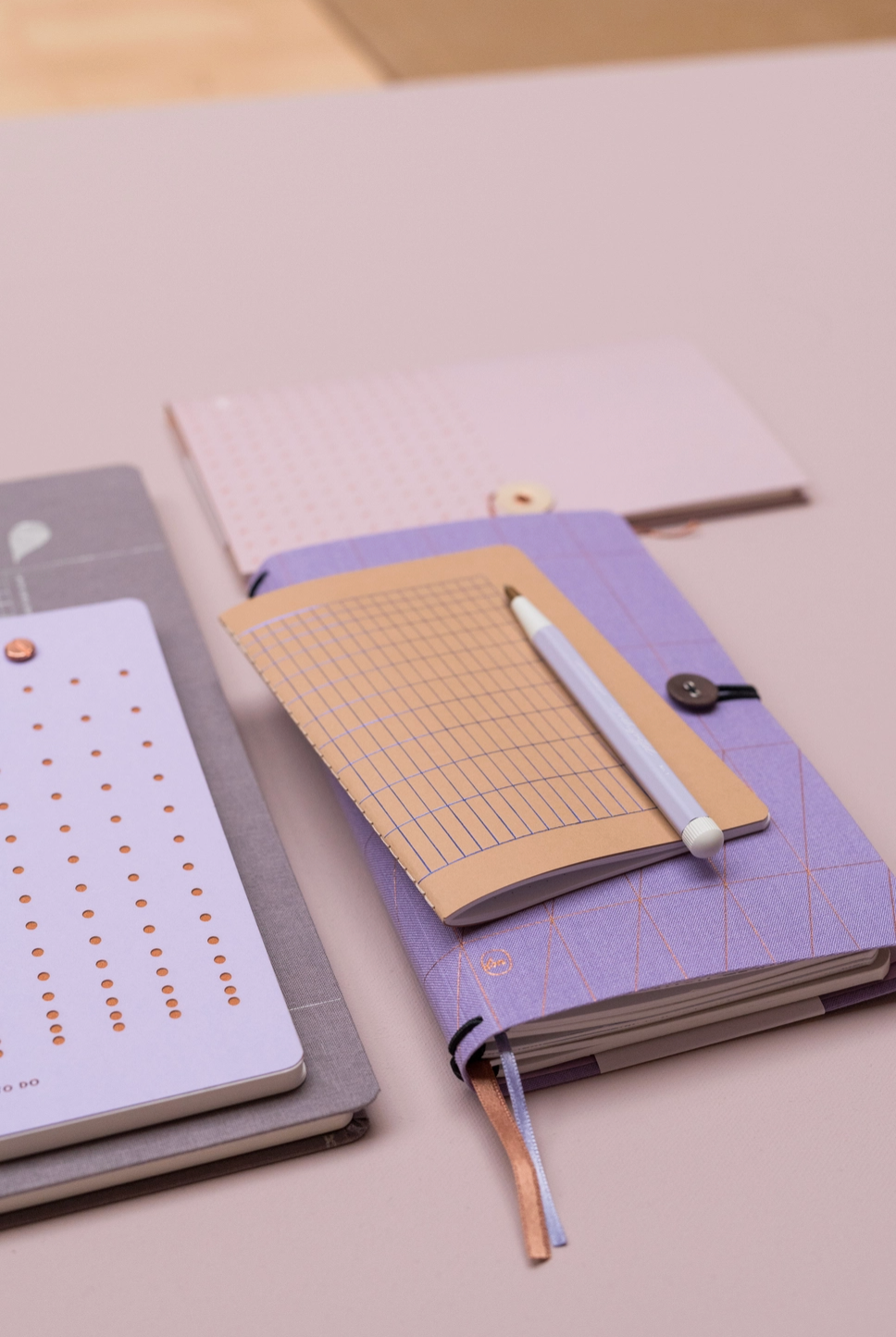 Carnet en Lin 3en1 - Lavande