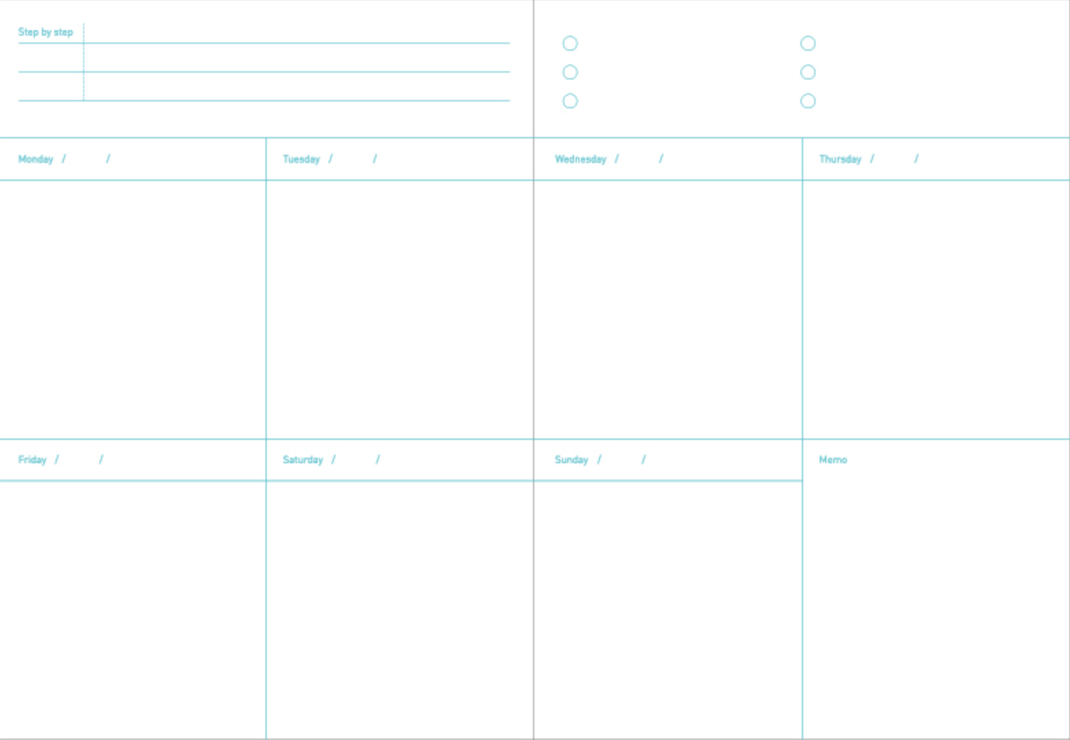 Agenda B6 - Planner 6 mois non daté - One third cat diary - Orange