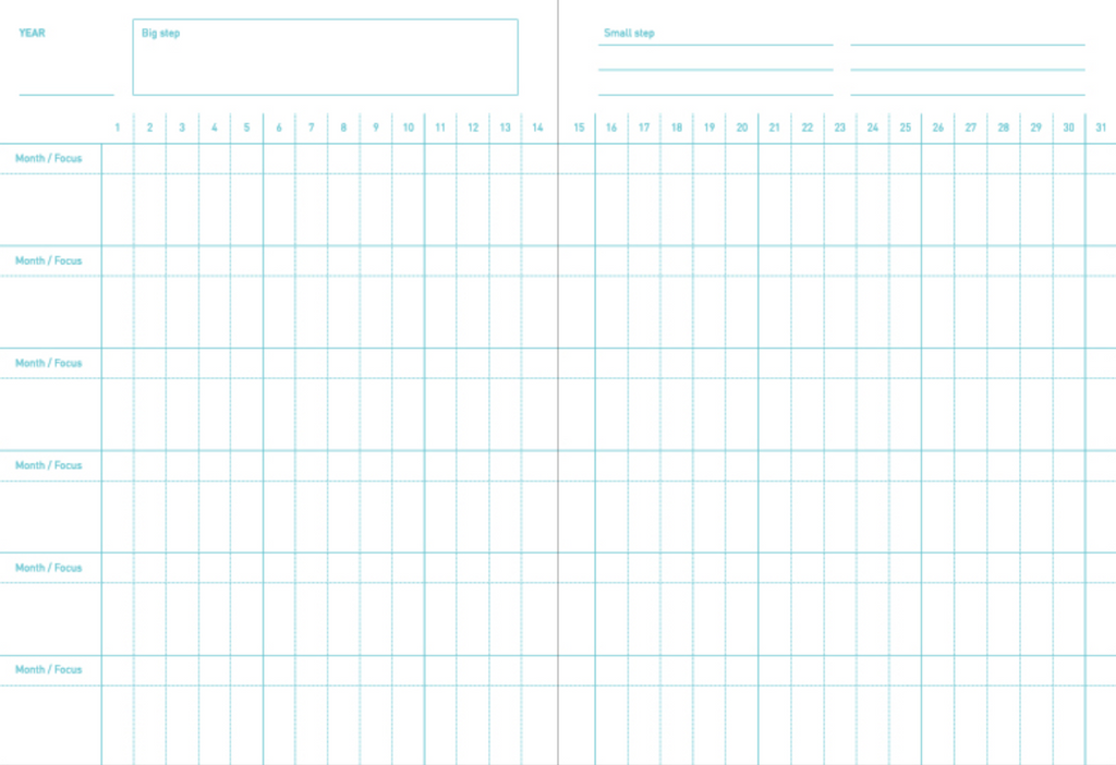 Agenda B6 - Planner 6 mois non daté - One third cat diary - Orange