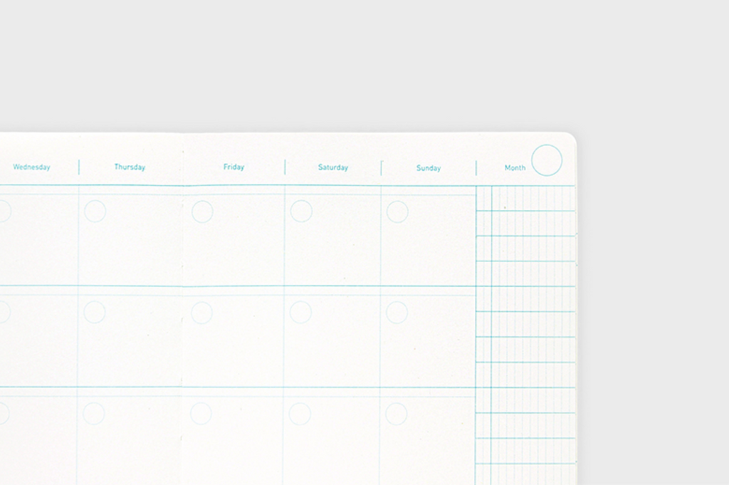 Agenda B6 - Planner 6 mois non daté - One third cat diary - Orange