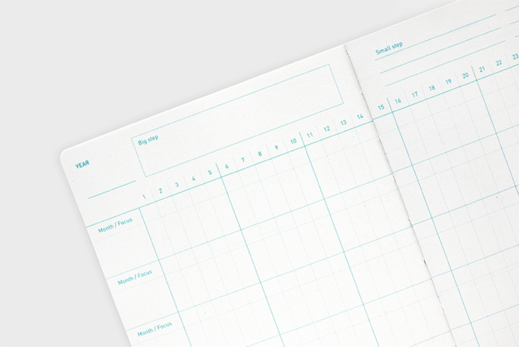 Agenda B6 - Planner 6 mois non daté - One third cat diary - Orange