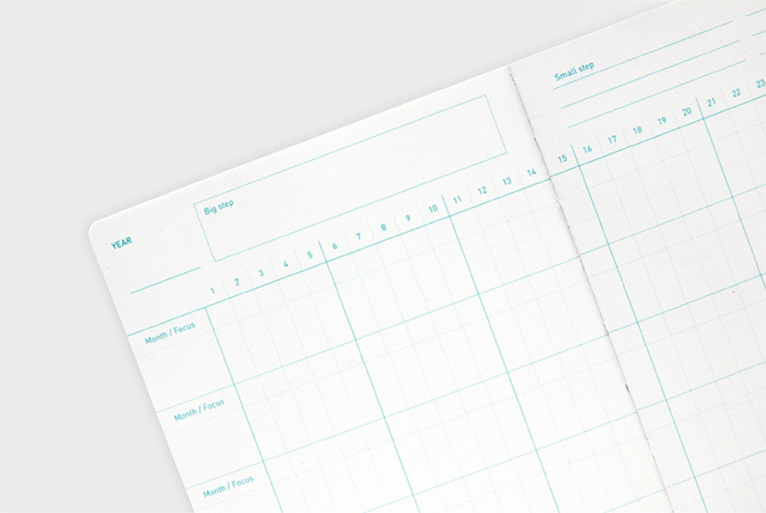 Agenda B6 - Planner 6 mois non daté - One third cat diary - Orange