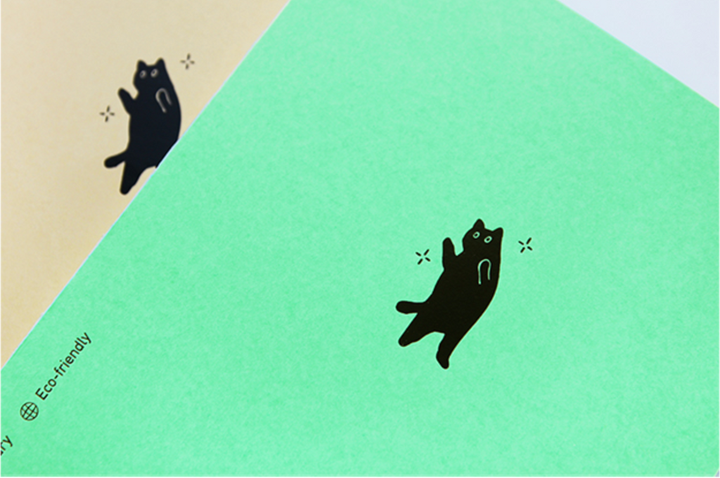 Agenda B6 - Planner 6 mois non daté - One third cat diary - Orange