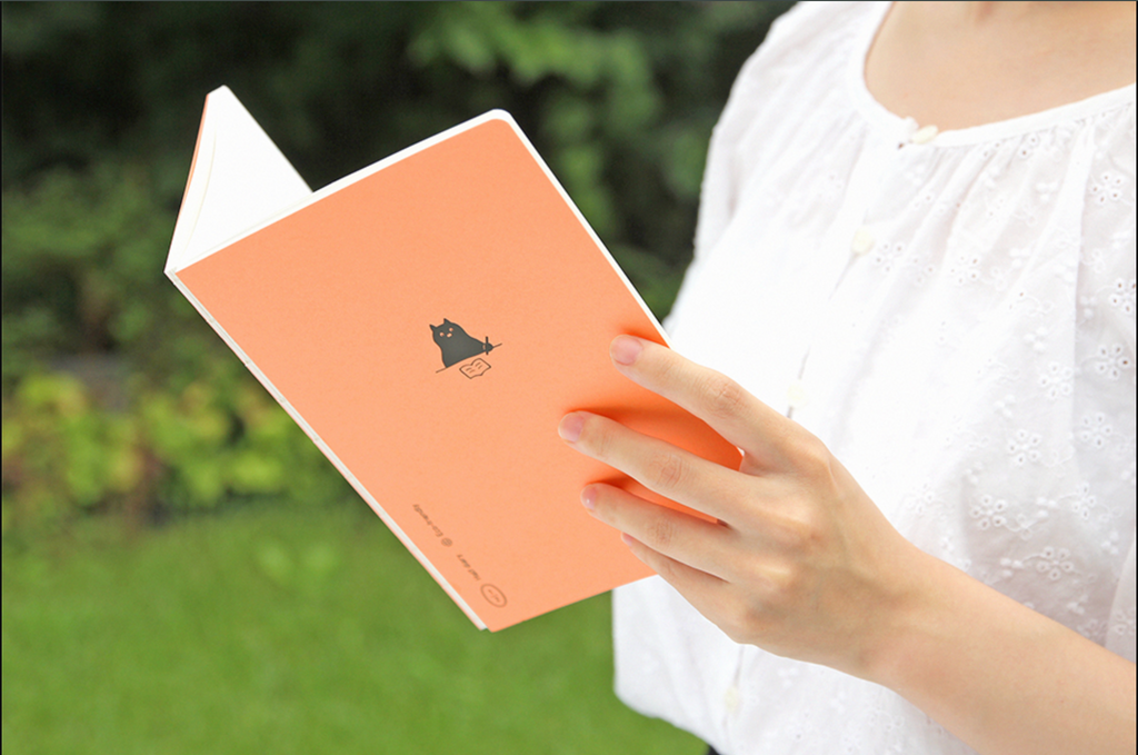 Agenda B6 - Planner 6 mois non daté - One third cat diary - Orange