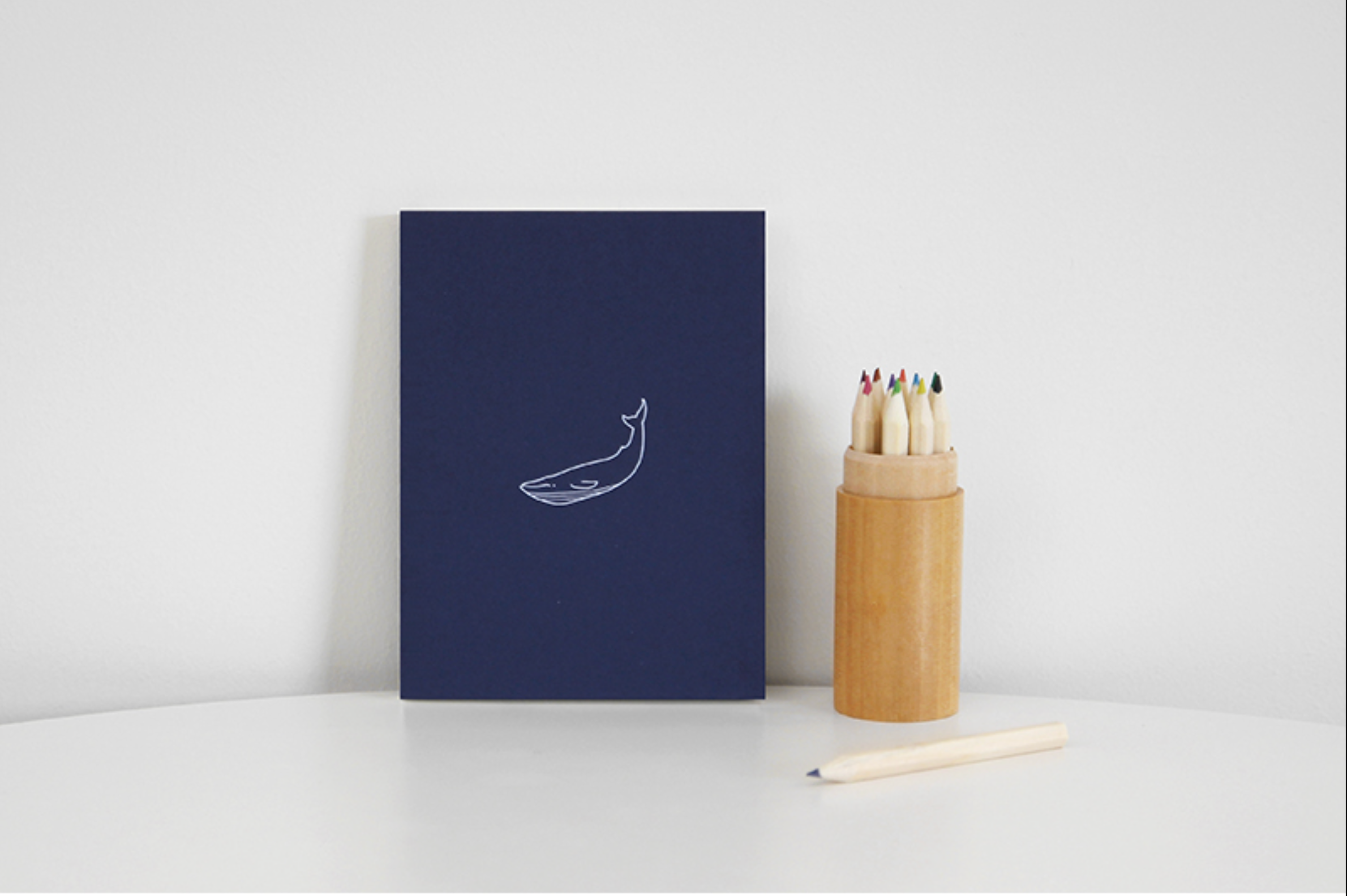 Carnet - Save me notebook - A6 - Baleine - Bleu marine