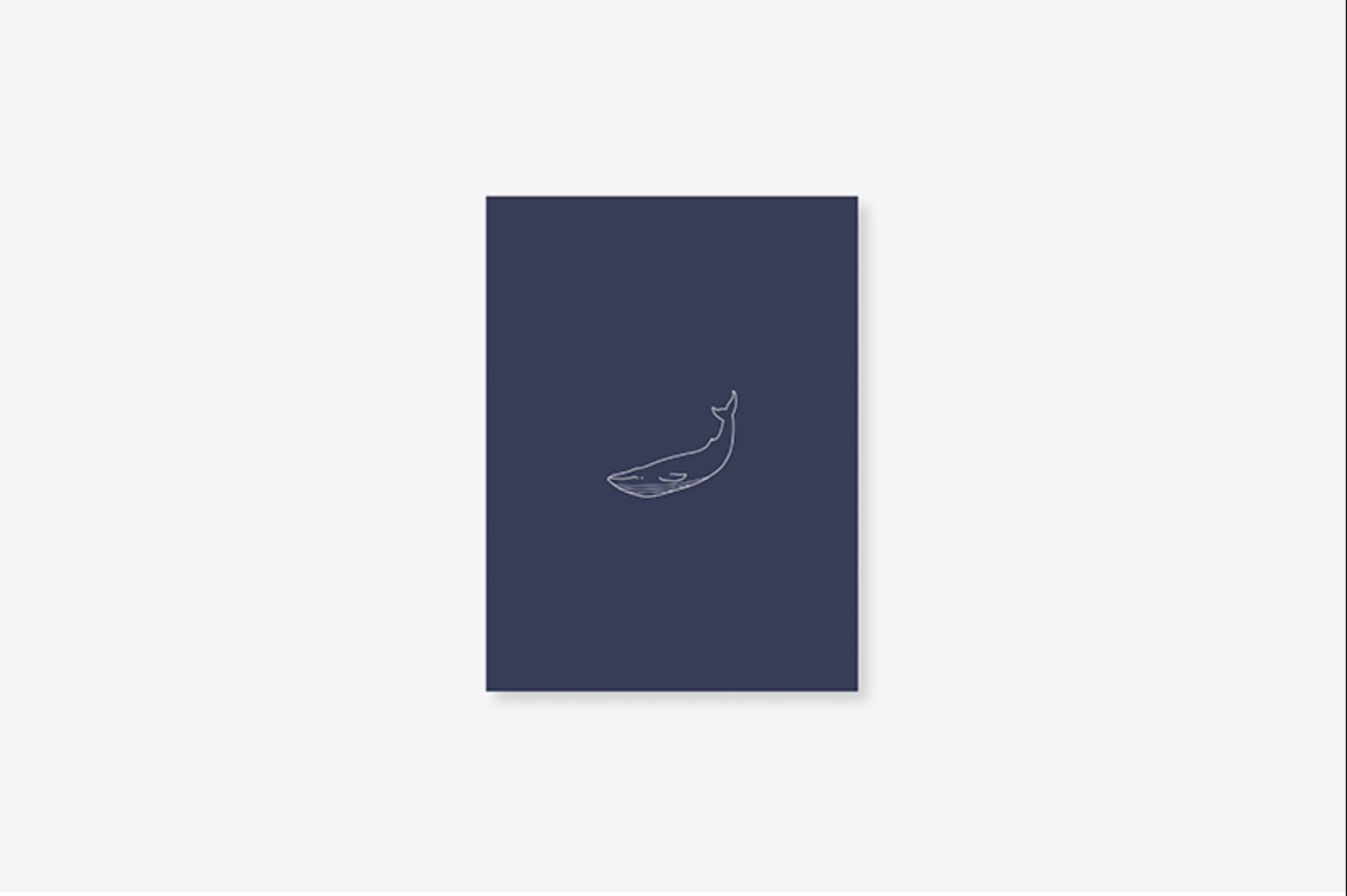 Carnet - Save me notebook - A6 - Baleine - Bleu marine