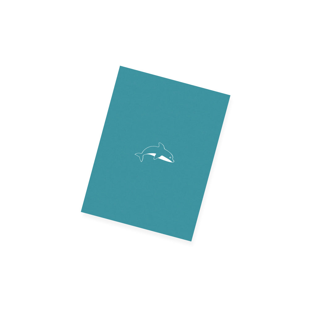 Carnet - Save me notebook - A6 - Dauphin - Bleu ciel