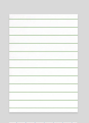 Carnet motif Line - Color note B6 - Ligne / Line - Vert