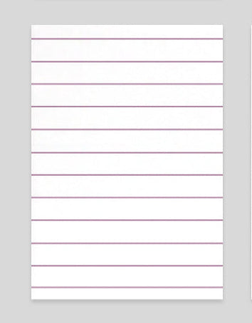 Carnet motif Line - Color note B6 - Ligne / Line - Violet