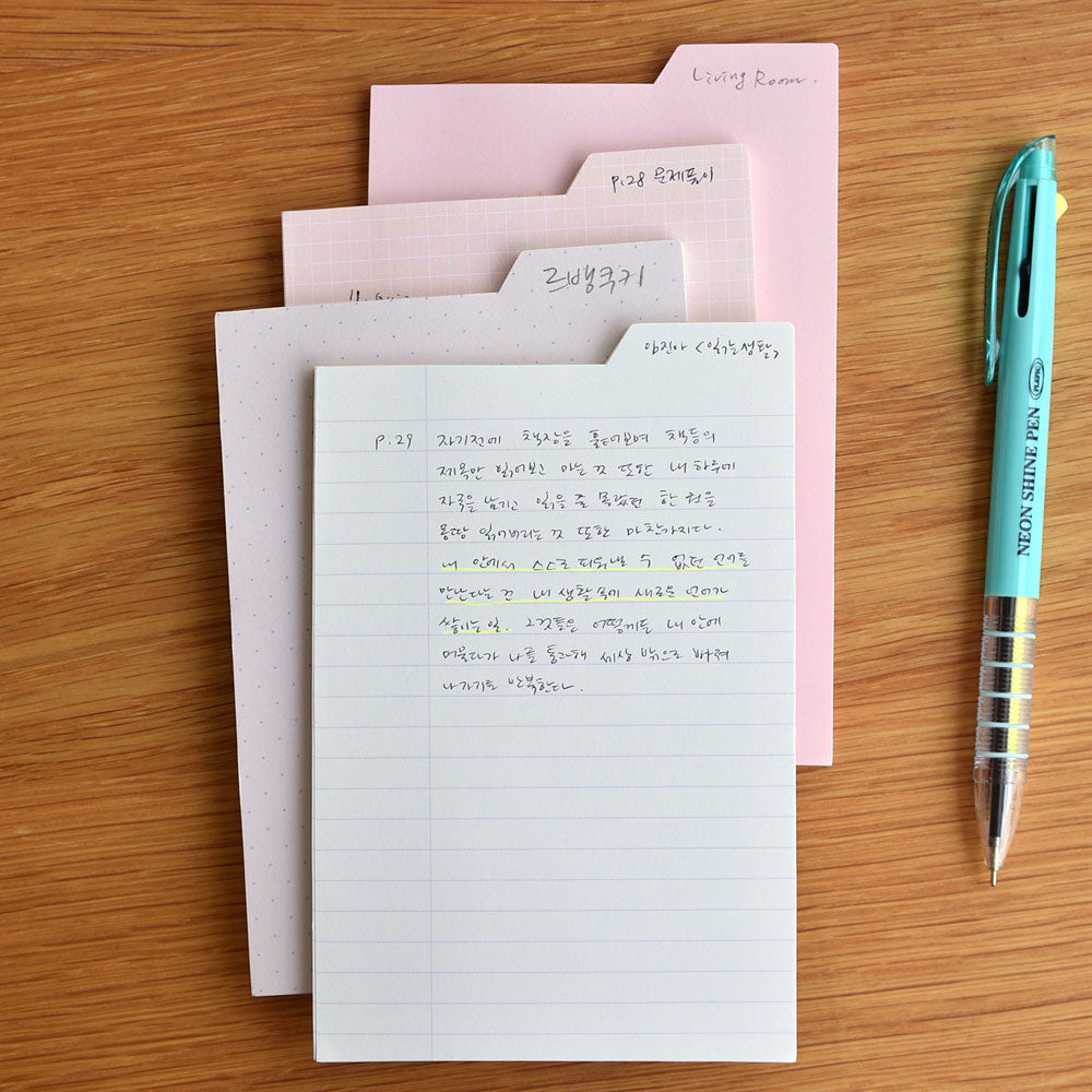 Sticky Index Pad - Grid Lavande