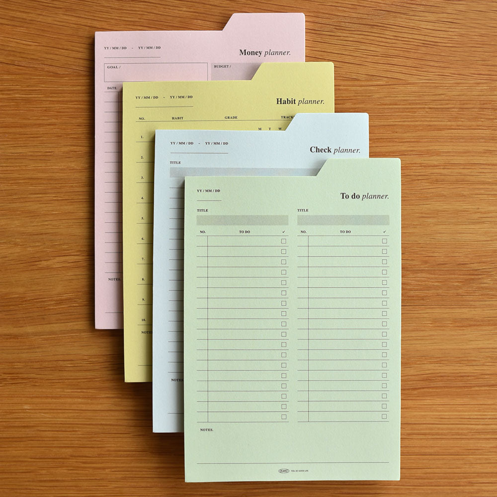 Sticky Index Planner - To do